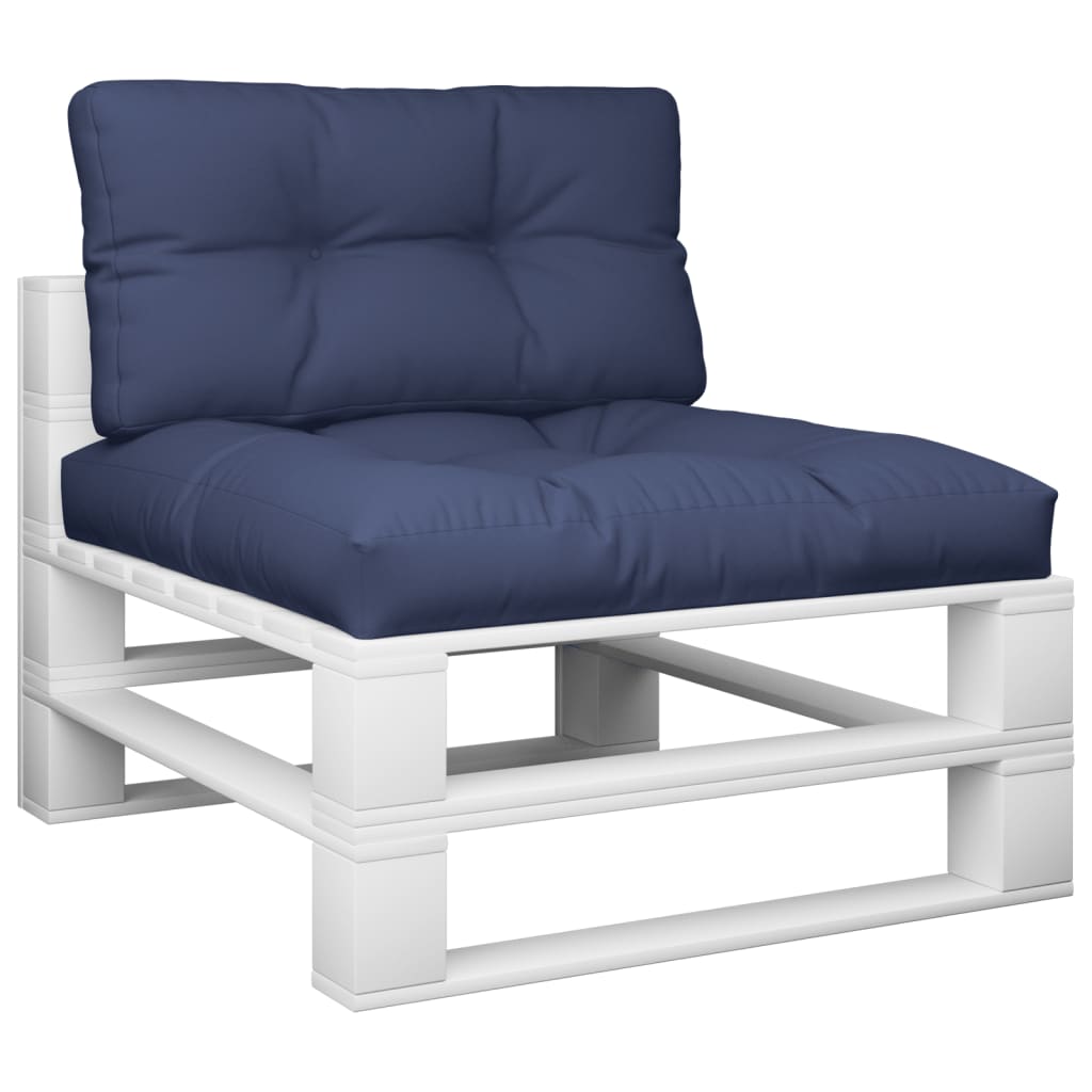 vidaXL Palettenkissen-Set Marineblau 70x40x12 cm Stoff