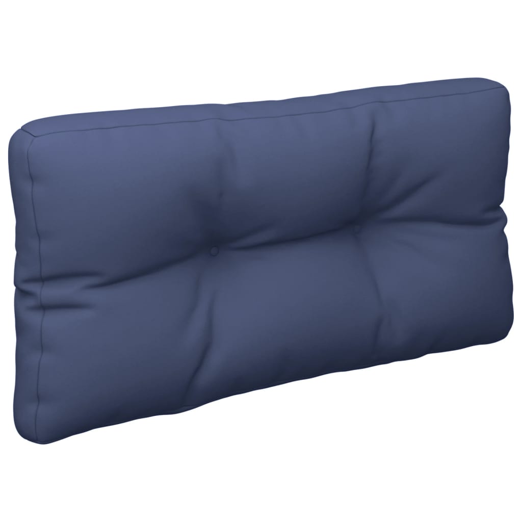 vidaXL Palettenkissen 2 Stk. Marineblau Stoff