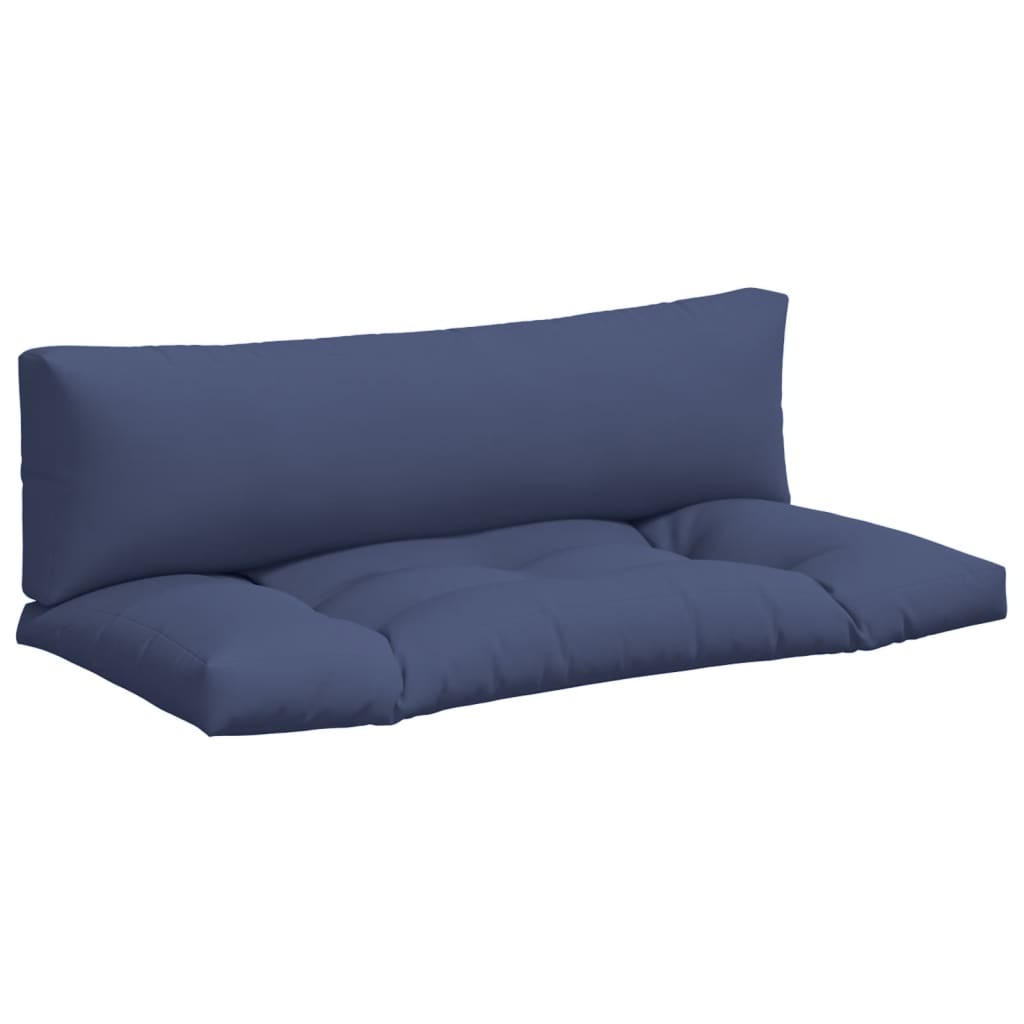 vidaXL Coussins de palette 2 pcs Bleu marine Tissu Oxford