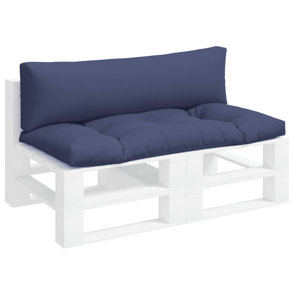 vidaXL Coussins de palette 2 pcs Bleu marine Tissu Oxford