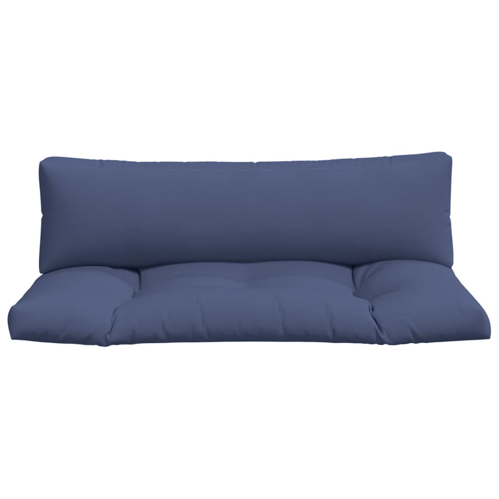 vidaXL Coussins de palette 2 pcs Bleu marine Tissu Oxford
