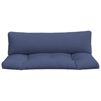 vidaXL Coussins de palette 2 pcs Bleu marine Tissu Oxford