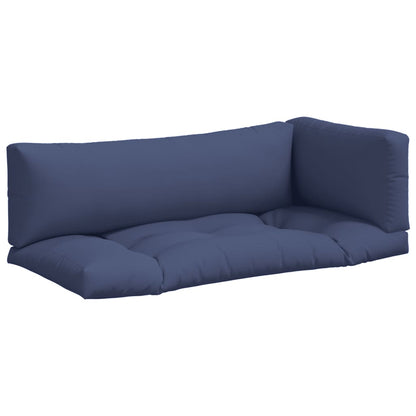 vidaXL Coussins de palette 3 pcs Bleu marine Tissu Oxford
