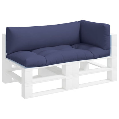 vidaXL Coussins de palette 3 pcs Bleu marine Tissu Oxford