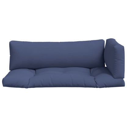 vidaXL Coussins de palette 3 pcs Bleu marine Tissu Oxford