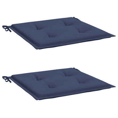 vidaXL Coussins de palette 2 pcs Bleu marine 40x40x4 cm Tissu Oxford