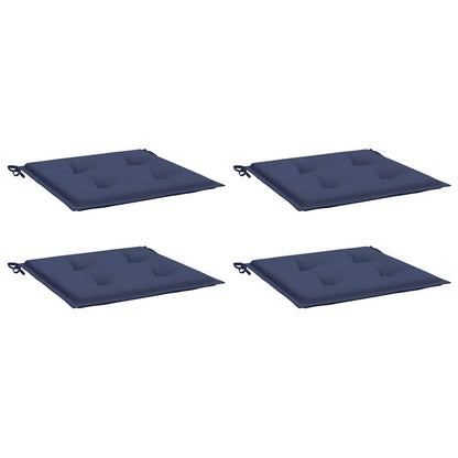 vidaXL Palettenkissen 4 Stk. Marineblau 40x40x4 cm Oxford-Gewebe