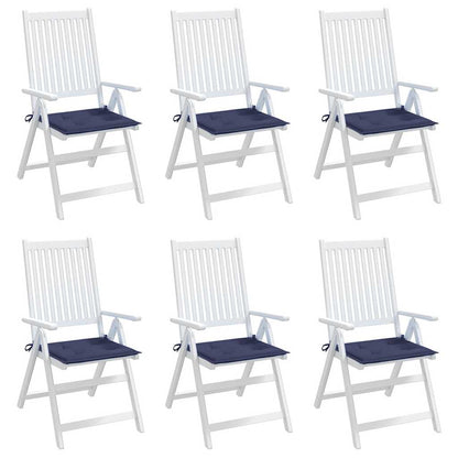 vidaXL Palettenkissen 6 Stk. Marineblau 40x40x4 cm Oxford-Gewebe