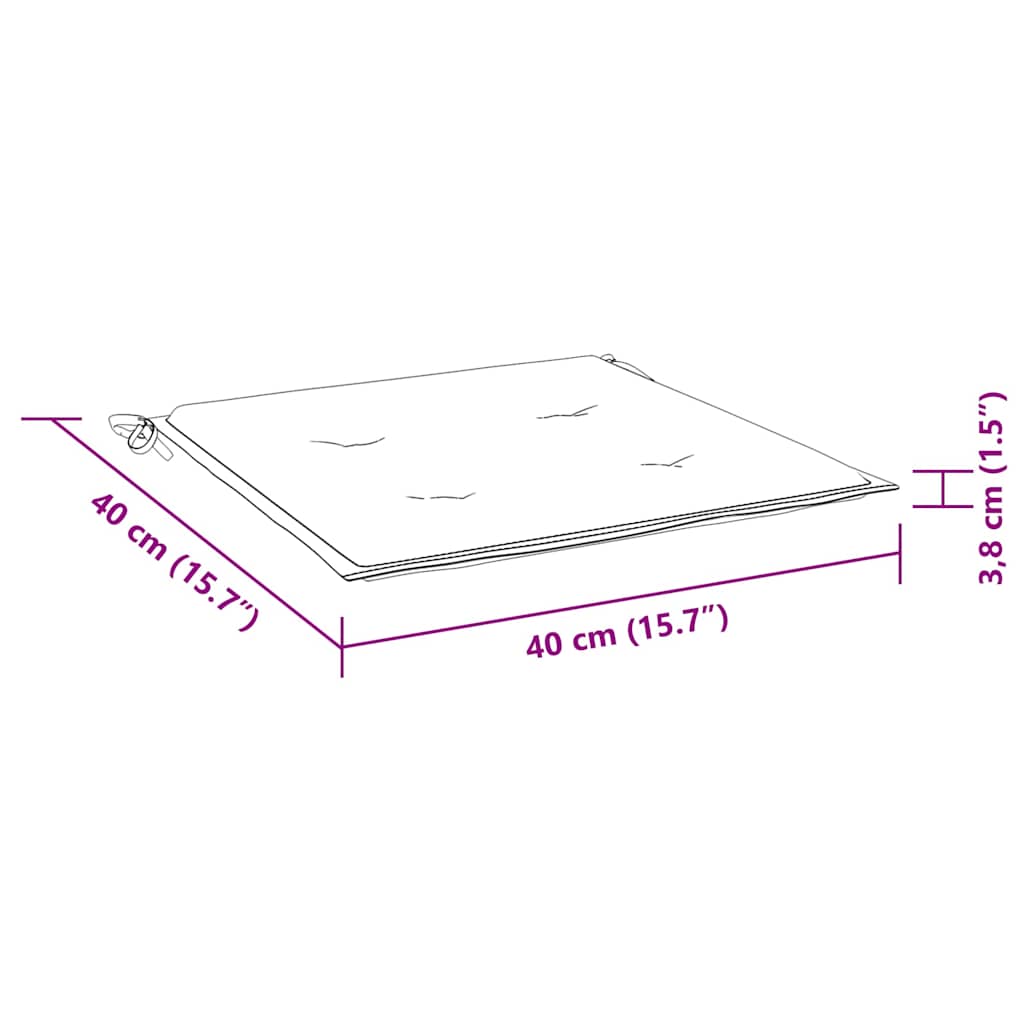 vidaXL Palettenkissen 6 Stk. Marineblau 40x40x4 cm Oxford-Gewebe