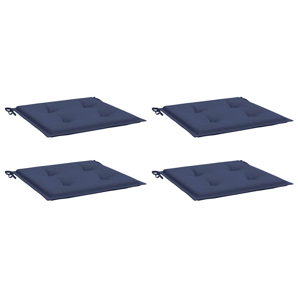 vidaXL Palettenkissen 4 Stk. Marineblau 50x50x4 cm Oxford-Gewebe