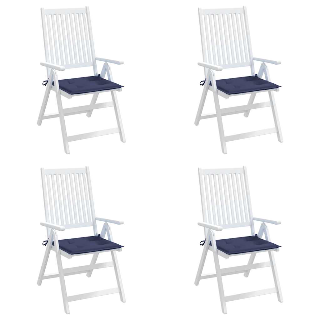 vidaXL Palettenkissen 4 Stk. Marineblau 50x50x4 cm Oxford-Gewebe