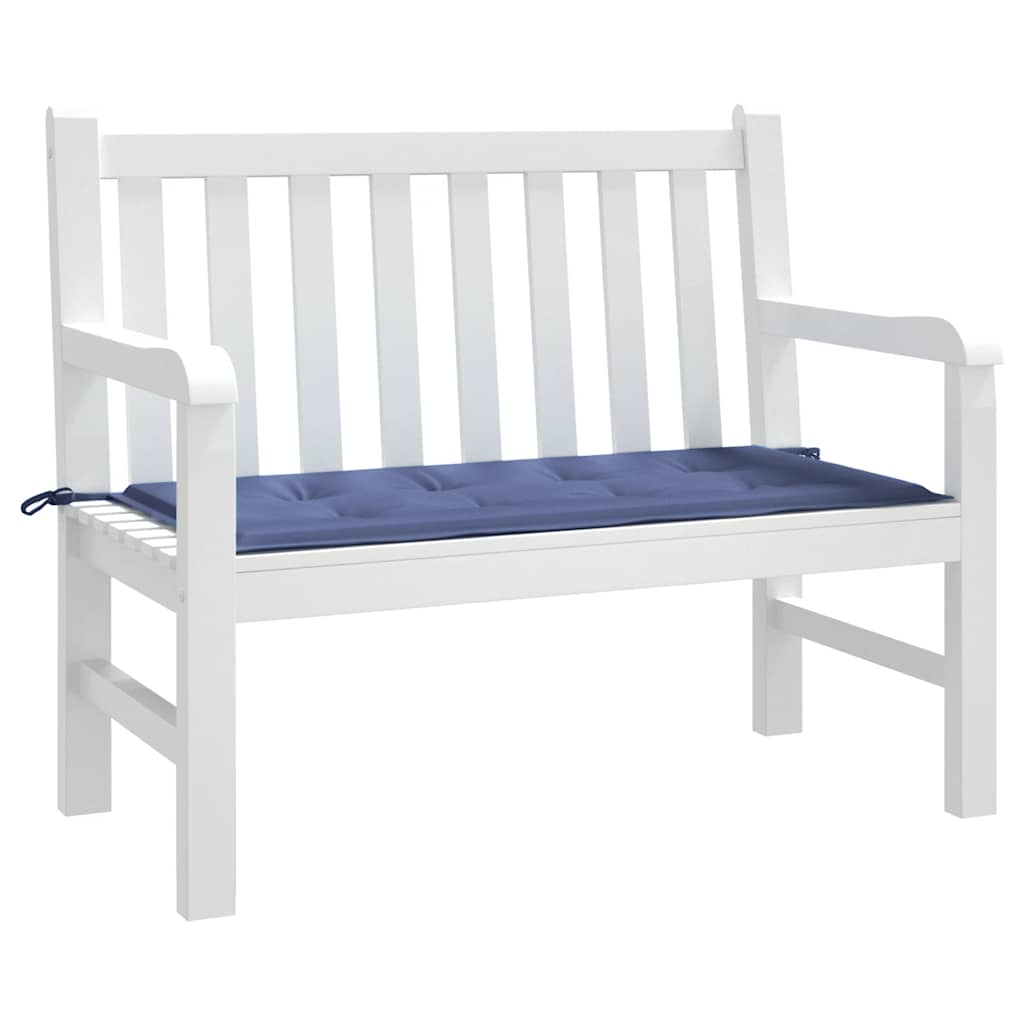 vidaXL Coussin de banc de jardin bleu marine 100x50x4 cm Tissu Oxford
