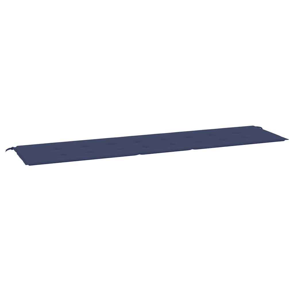 vidaXL Coussin de banc de jardin bleu marine 200x50x4 cm Tissu Oxford