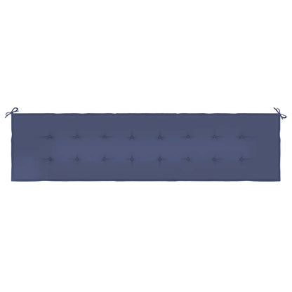 vidaXL Coussin de banc de jardin bleu marine 200x50x4 cm Tissu Oxford
