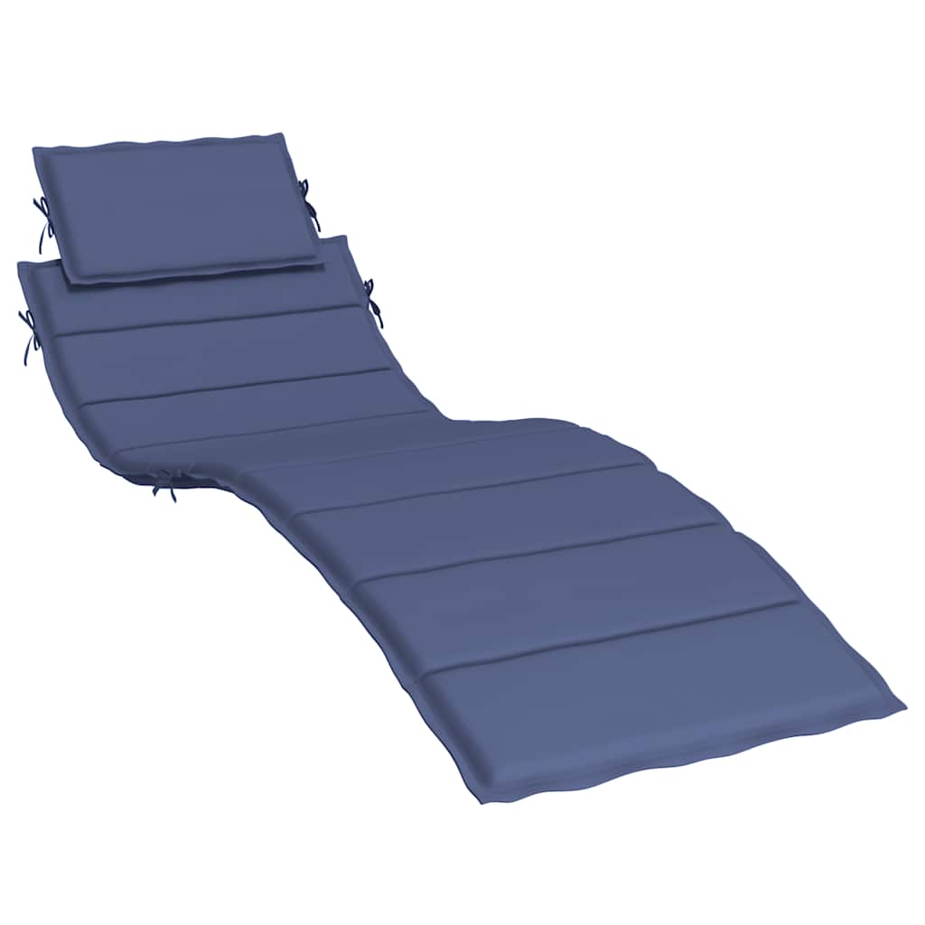 vidaXL Matelas de transat bleu marine tissu Oxford