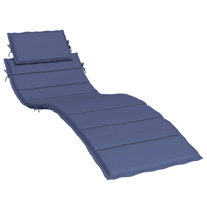 vidaXL Matelas de transat bleu marine tissu Oxford