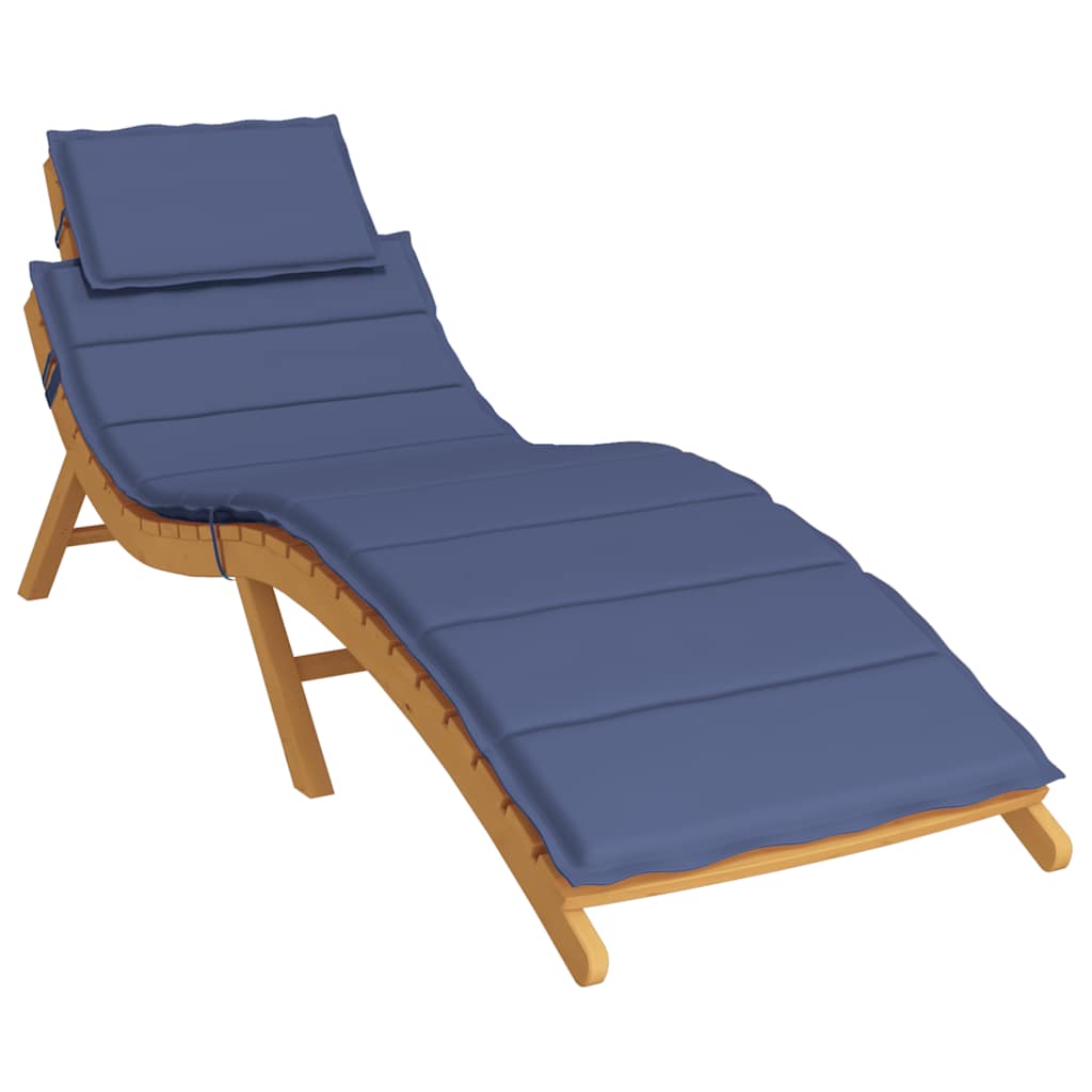 vidaXL Matelas de transat bleu marine tissu Oxford