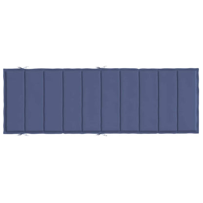 vidaXL Matelas de transat bleu marine tissu Oxford