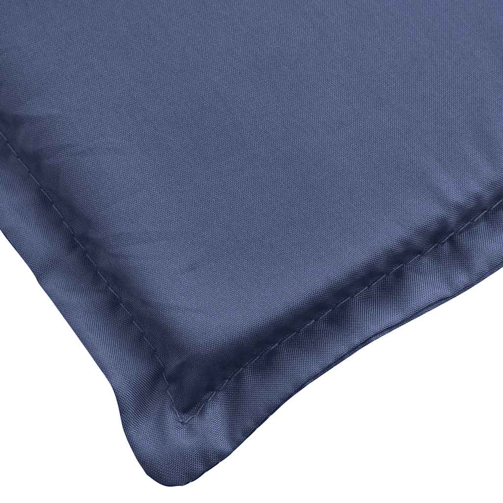 vidaXL Matelas de transat bleu marine tissu Oxford