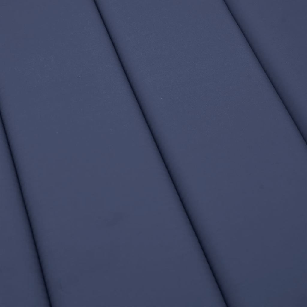 vidaXL Matelas de transat bleu marine tissu Oxford