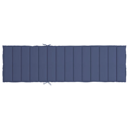 vidaXL Matelas de bain de soleil bleu marine en tissu Oxford