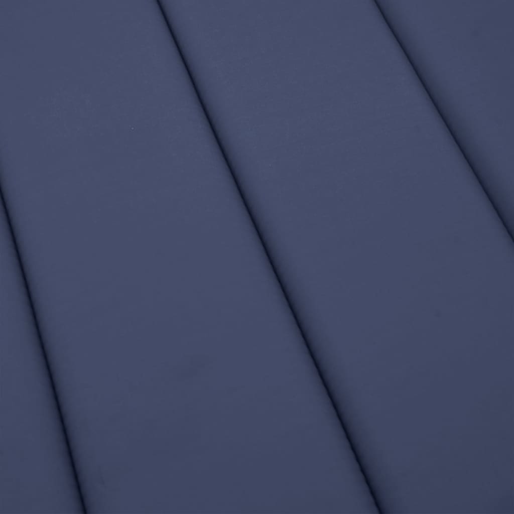 vidaXL Matelas de bain de soleil bleu marine en tissu Oxford