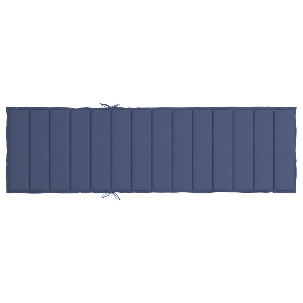 vidaXL Matelas de transat bleu marine tissu Oxford