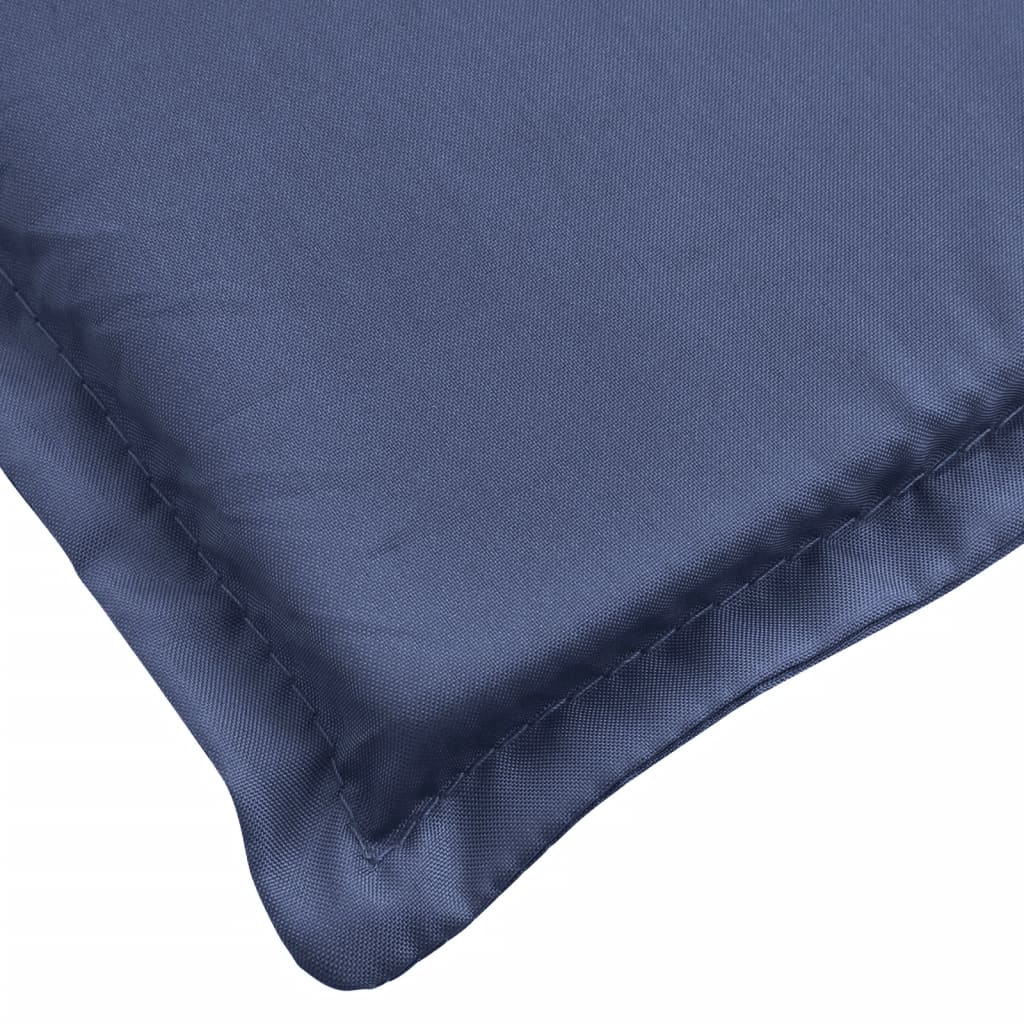 vidaXL Matelas de transat bleu marine tissu Oxford