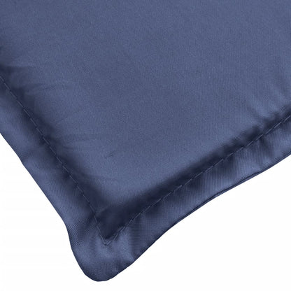 vidaXL Matelas de transat bleu marine tissu Oxford