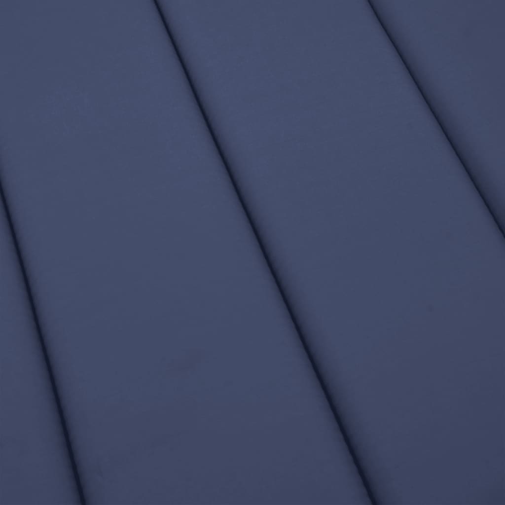 vidaXL Matelas de transat bleu marine tissu Oxford