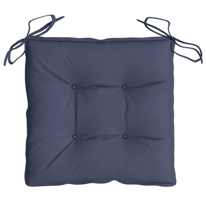 vidaXL Stuhlkissen 6 Stk. Marineblau 40x40x7 cm Oxford-Gewebe