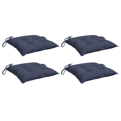 vidaXL Stuhlkissen 4 Stk. Marineblau 50x50x7 cm Oxford-Gewebe