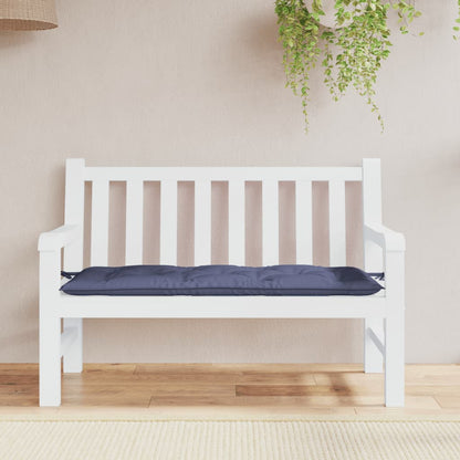 vidaXL Coussin de banc de jardin bleu marine 120x50x7 cm Tissu Oxford
