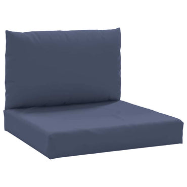 vidaXL Coussins de palette 2 pcs Bleu marine Tissu