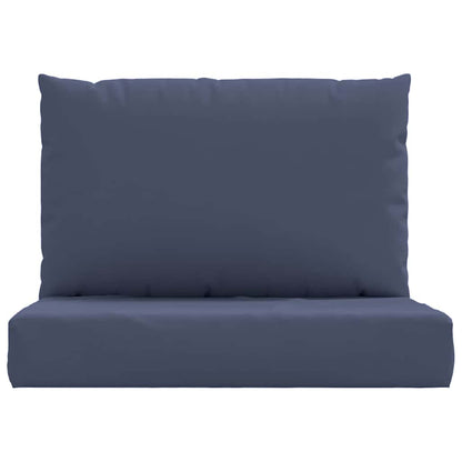 vidaXL Coussins de palette 2 pcs Bleu marine Tissu