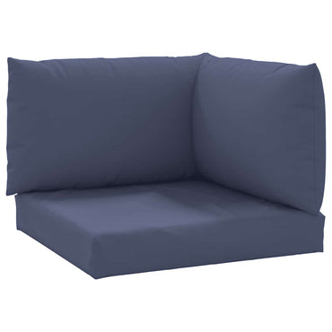 vidaXL Coussins de palette 3 pcs Bleu marine Tissu Oxford