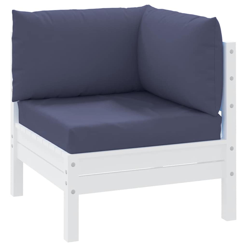 vidaXL Coussins de palette 3 pcs Bleu marine Tissu Oxford
