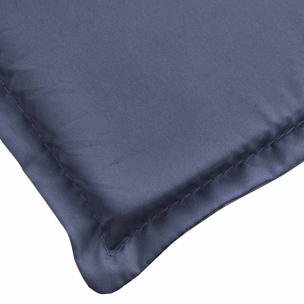 vidaXL Coussin pour chaise longue bleu marine 180x60x4 cm Tissu Oxford
