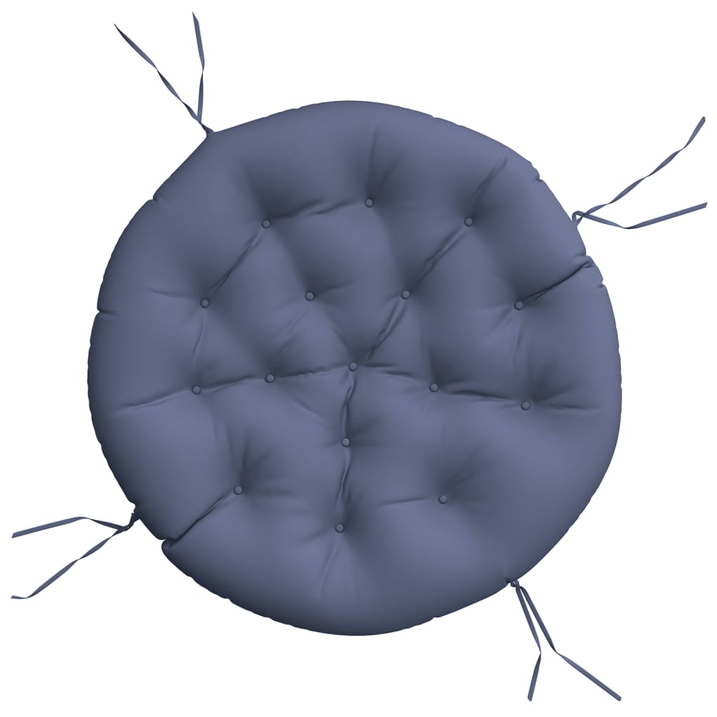 vidaXL Coussin rond bleu marine Ø 100x11 cm Tissu Oxford