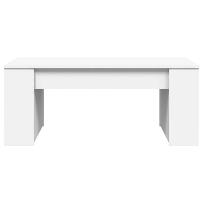vidaXL Table basse blanche 102x55x42 cm Aggloméré