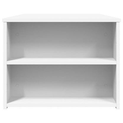 vidaXL Table basse blanche 102x55x42 cm Aggloméré