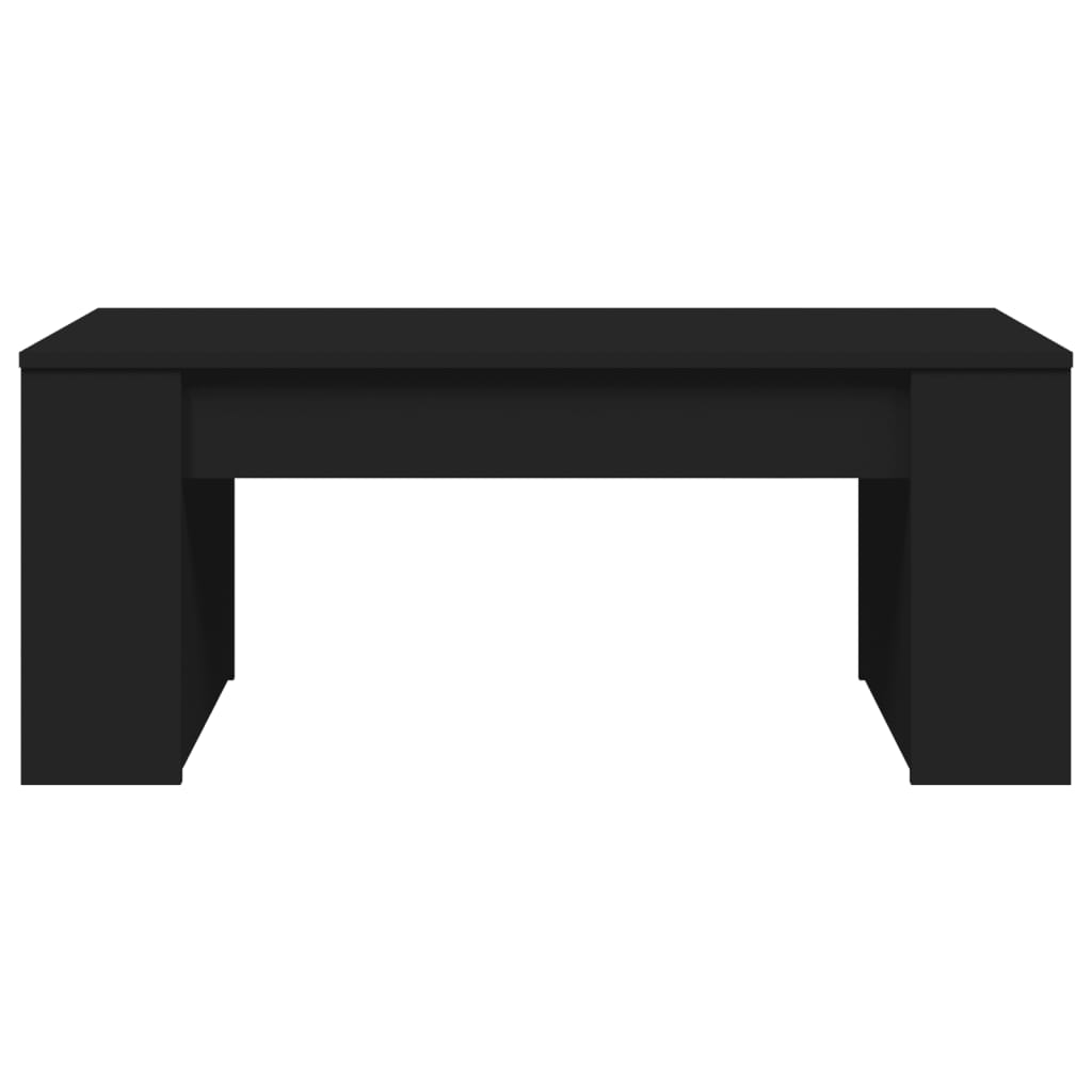 vidaXL Table basse noir 102x55x42 cm Bois d'ingénierie