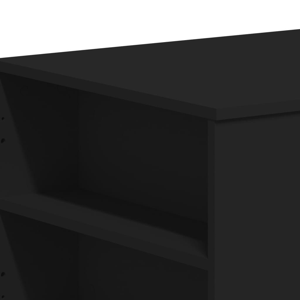 vidaXL Table basse noir 102x55x42 cm Bois d'ingénierie