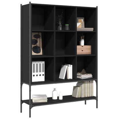 vidaXL Bücherregal Schwarz 102x30x141,5 cm Holzwerkstoff