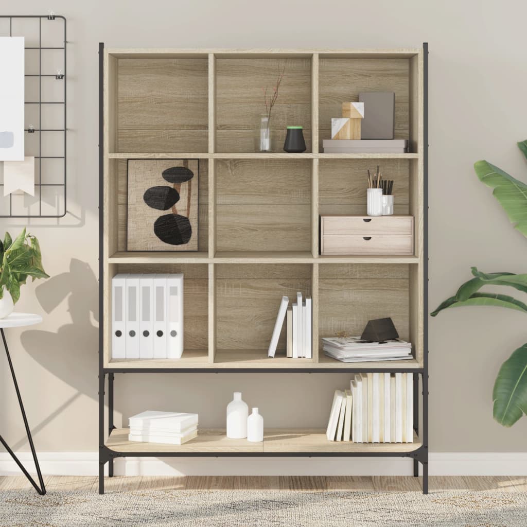 vidaXL Bücherregal Sonoma-Eiche 102x30x141,5 cm Holzwerkstoff