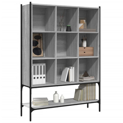 vidaXL Bücherregal Grau Sonoma 102x30x141,5 cm Holzwerkstoff