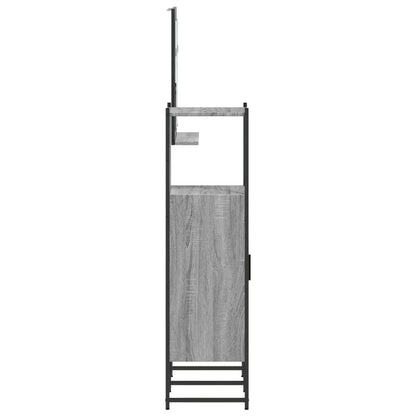 vidaXL Ensemble de meubles de salle de bain 3 pcs Gris Aggloméré Sonoma