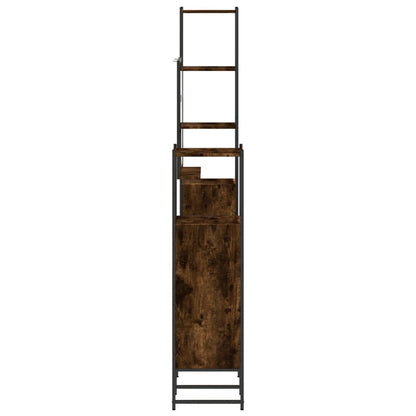vidaXL Ensemble de meubles de salle de bain 4 pcs Chêne fumé en bois d'ingénierie