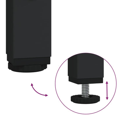 vidaXL Ensemble de meubles de salle de bain 4 pcs Chêne fumé en bois d'ingénierie