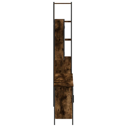 vidaXL Ensemble de meubles de salle de bain 4 pcs Chêne fumé en bois d'ingénierie